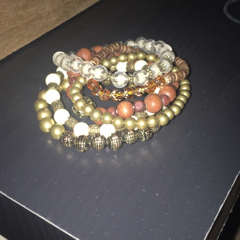 Set of cute boho bangles